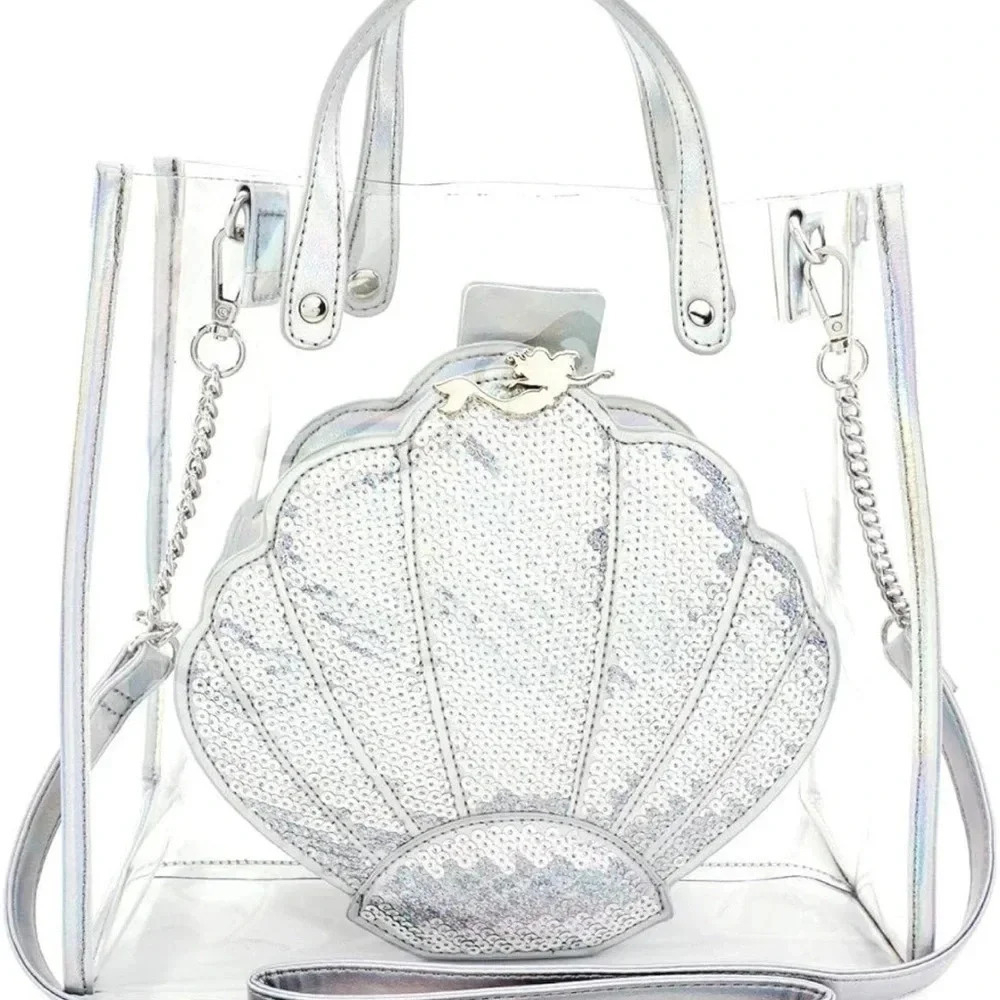 NWT Loungefly X Disney The Little Mermaid Ariel 30th Anniversary Hologram Purse - Picture 2 of 10